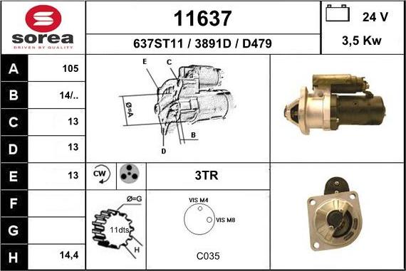 EAI 11637 - Стартер unicars.by