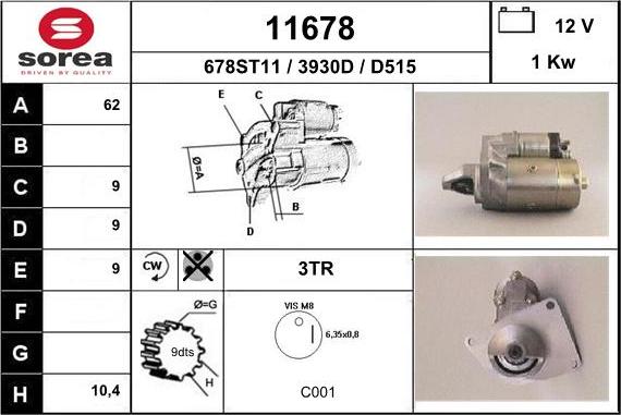 EAI 11678 - Стартер unicars.by