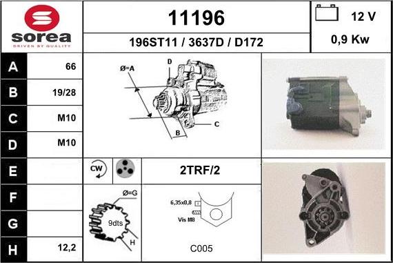 EAI 11196 - Стартер unicars.by