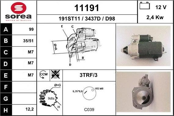 EAI 11191 - Стартер unicars.by