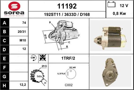 EAI 11192 - Стартер unicars.by