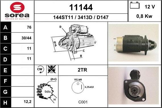 EAI 11144 - Стартер unicars.by