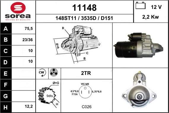 EAI 11148 - Стартер unicars.by