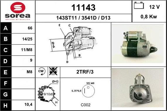 EAI 11143 - Стартер unicars.by