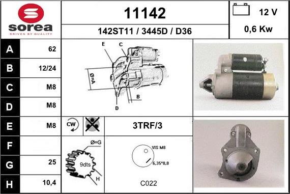 EAI 11142 - Стартер unicars.by