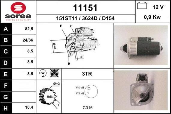 EAI 11151 - Стартер unicars.by