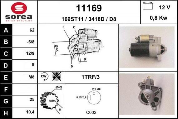 EAI 11169 - Стартер unicars.by