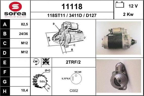 EAI 11118 - Стартер unicars.by