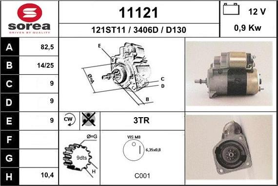 EAI 11121 - Стартер unicars.by