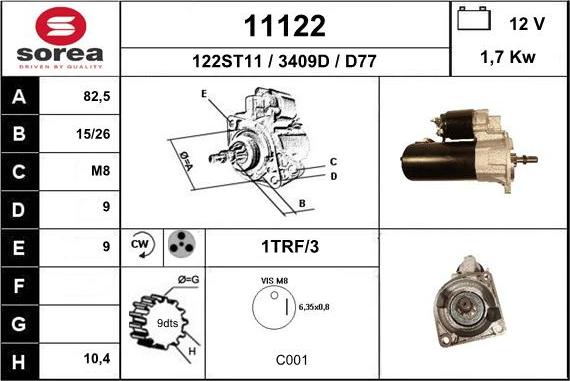 EAI 11122 - Стартер unicars.by