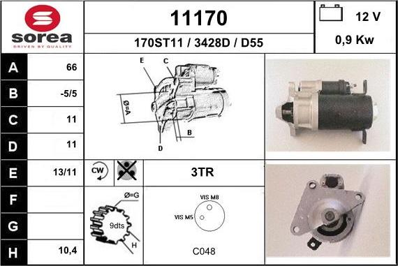 EAI 11170 - Стартер unicars.by