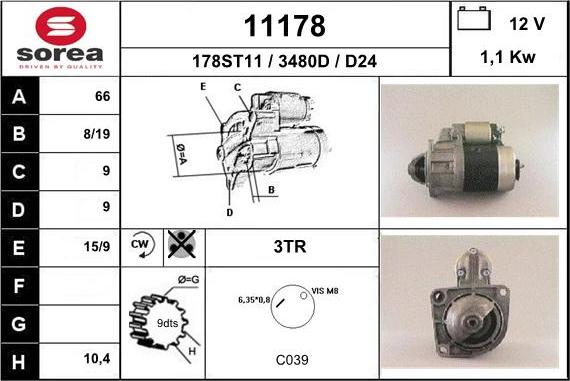 EAI 11178 - Стартер unicars.by