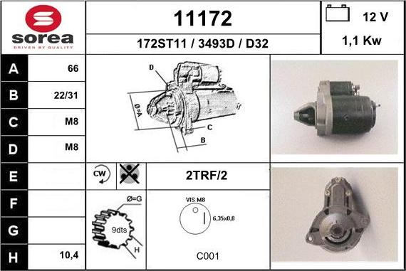 EAI 11172 - Стартер unicars.by