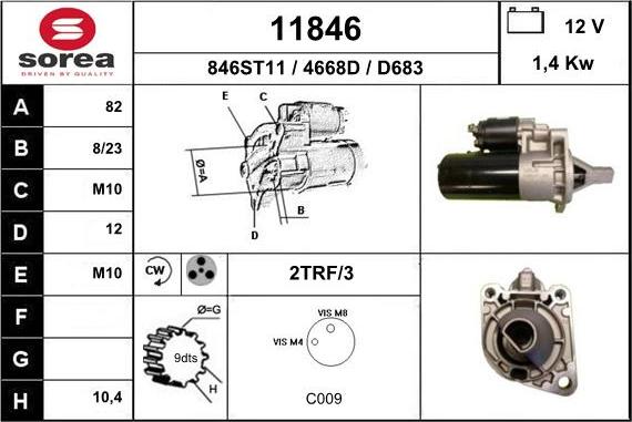 EAI 11846 - Стартер unicars.by