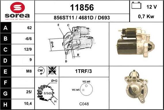 EAI 11856 - Стартер unicars.by