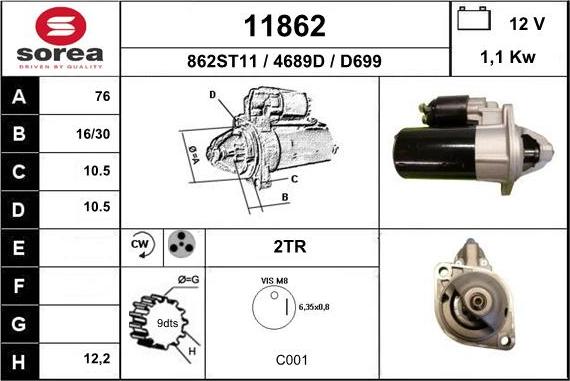 EAI 11862 - Стартер unicars.by