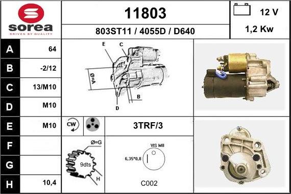 EAI 11803 - Стартер unicars.by