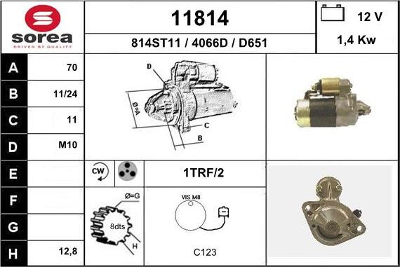 EAI 11814 - Стартер unicars.by