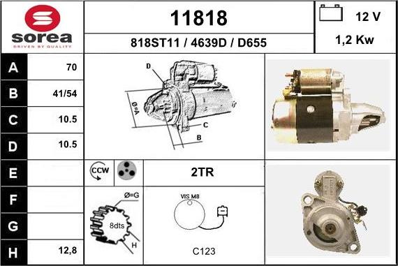 EAI 11818 - Стартер unicars.by