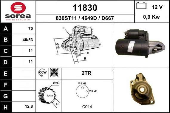 EAI 11830 - Стартер unicars.by