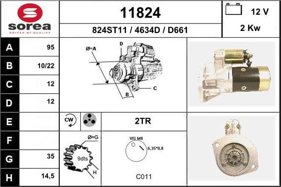 EAI 11824 - Стартер unicars.by