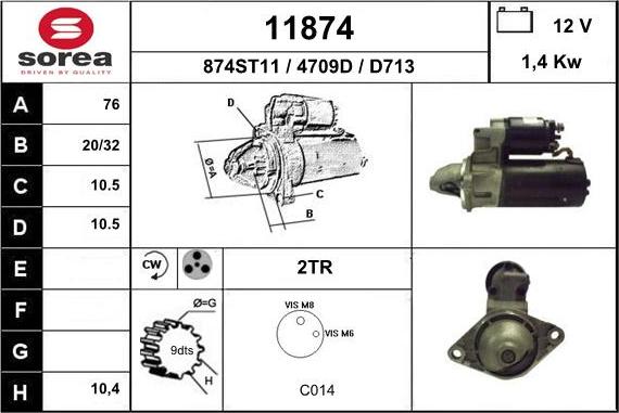 EAI 11874 - Стартер unicars.by