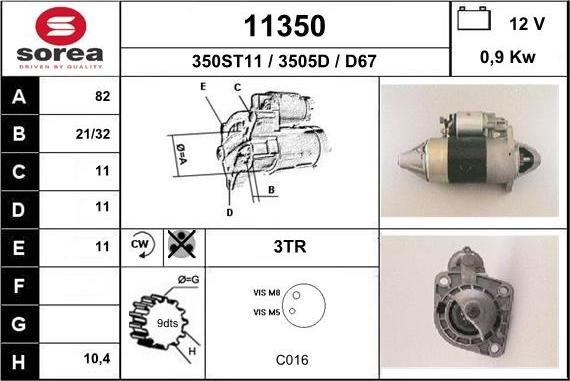 EAI 11350 - Стартер unicars.by