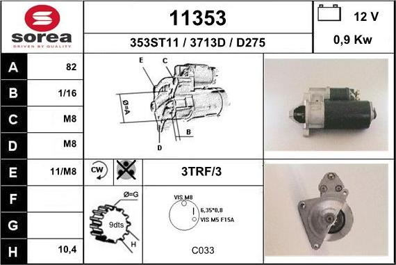 EAI 11353 - Стартер unicars.by