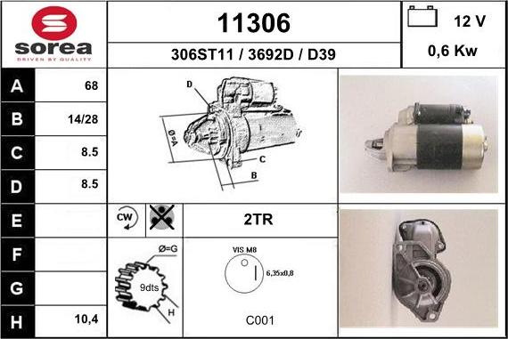 EAI 11306 - Стартер unicars.by