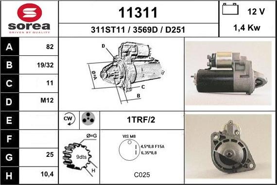 EAI 11311 - Стартер unicars.by