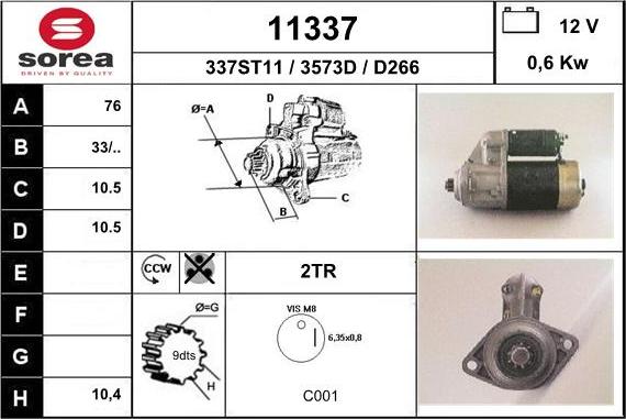 EAI 11337 - Стартер unicars.by