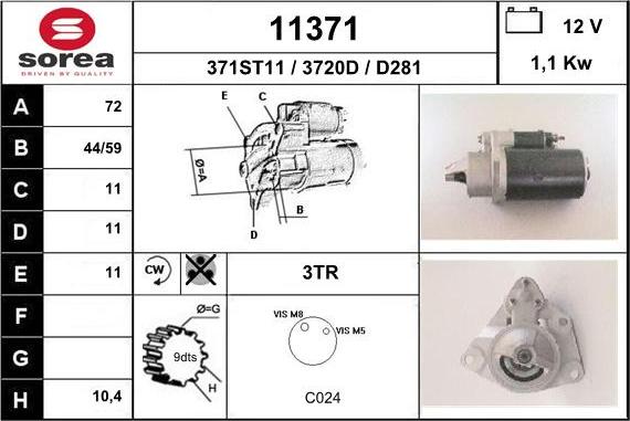 EAI 11371 - Стартер unicars.by