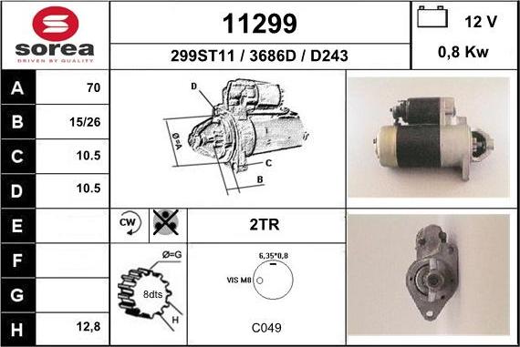 EAI 11299 - Стартер unicars.by