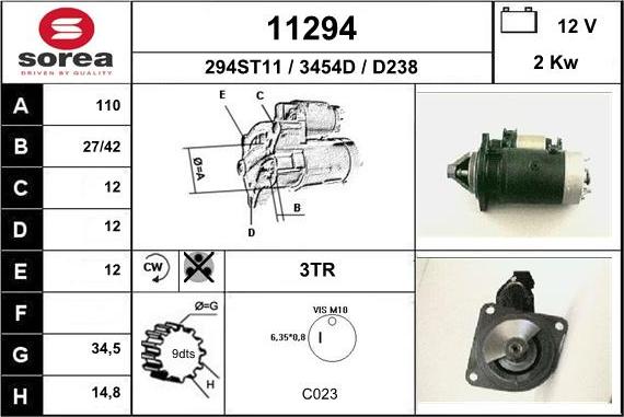 EAI 11294 - Стартер unicars.by