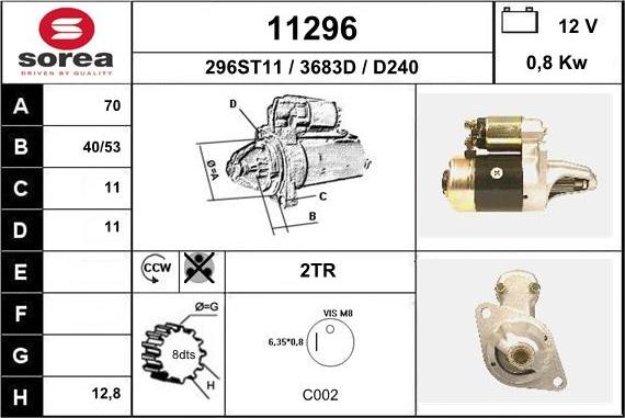 EAI 11296 - Стартер unicars.by