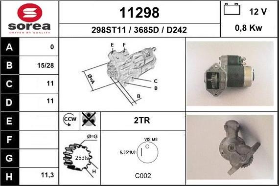 EAI 11298 - Стартер unicars.by