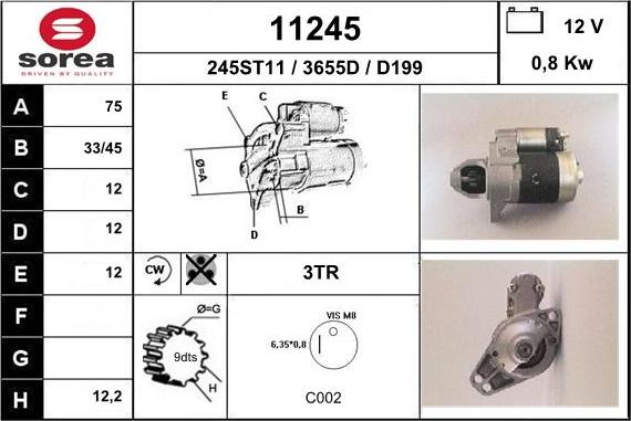 EAI 11245 - Стартер unicars.by