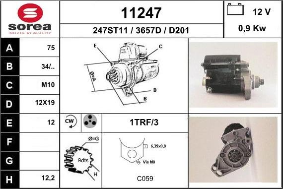 EAI 11247 - Стартер unicars.by