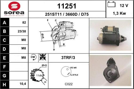 EAI 11251 - Стартер unicars.by