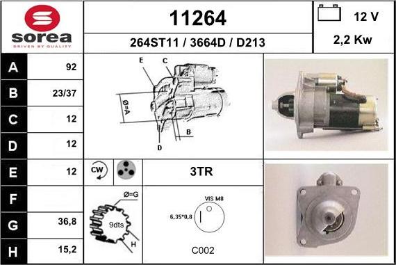 EAI 11264 - Стартер unicars.by