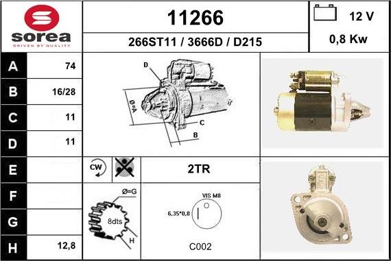 EAI 11266 - Стартер unicars.by