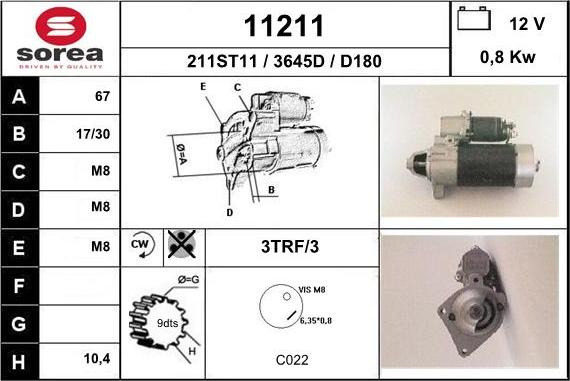 EAI 11211 - Стартер unicars.by