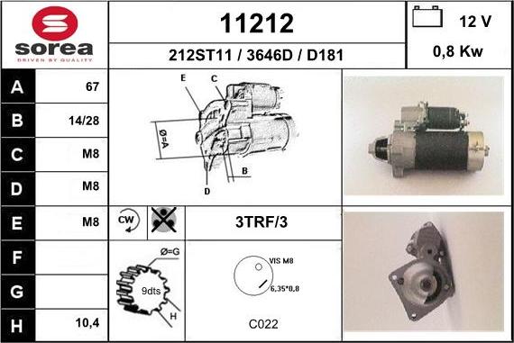 EAI 11212 - Стартер unicars.by