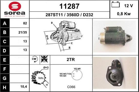 EAI 11287 - Стартер unicars.by