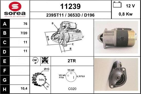 EAI 11239 - Стартер unicars.by