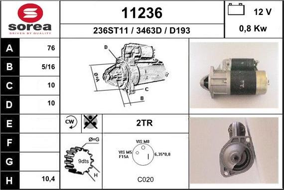 EAI 11236 - Стартер unicars.by