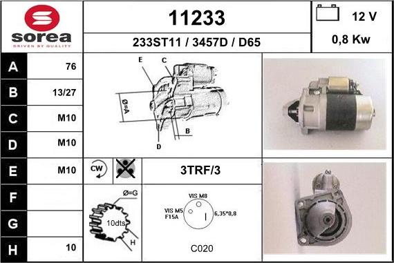 EAI 11233 - Стартер unicars.by