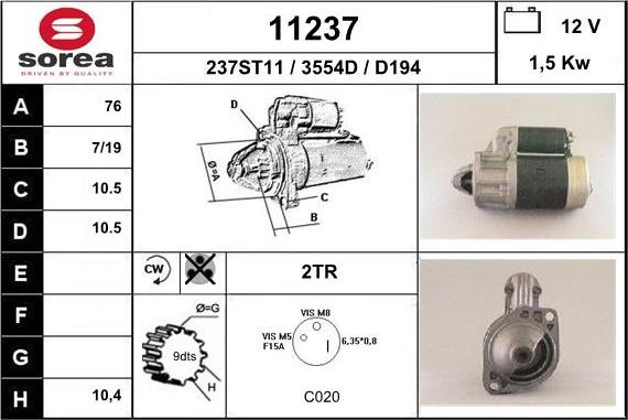 EAI 11237 - Стартер unicars.by