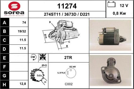 EAI 11274 - Стартер unicars.by