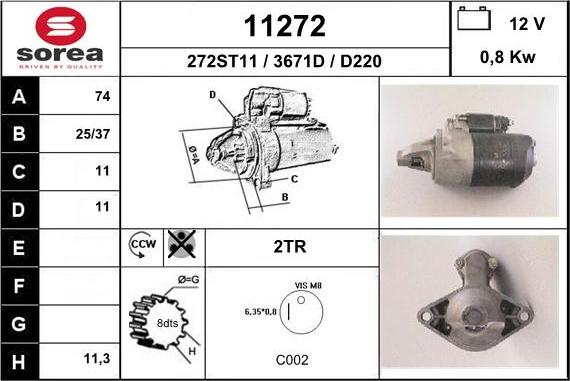 EAI 11272 - Стартер unicars.by